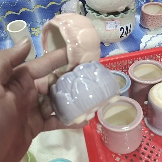微瑕陶瓷花盆满12包邮