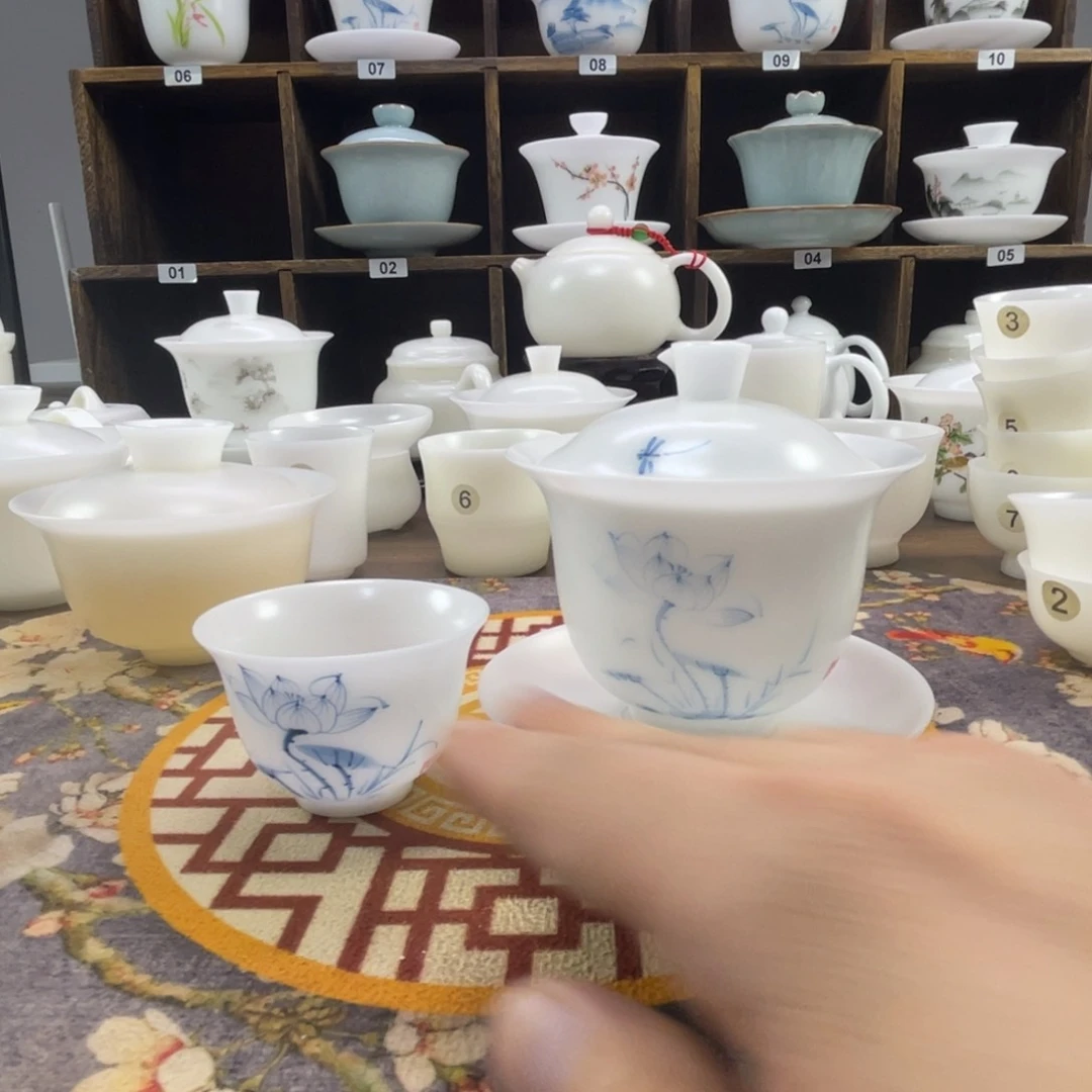 【闪购商品】小*林手绘盖碗啊啊啊啊啊啊啊