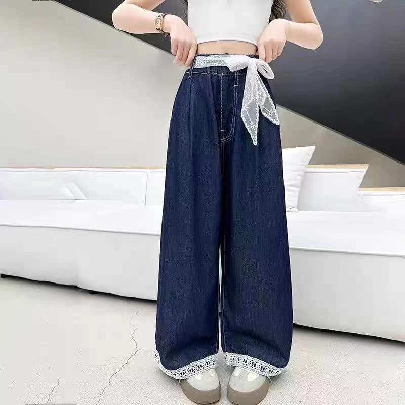 夏款蕾丝边薄款裤子101（九分裤）