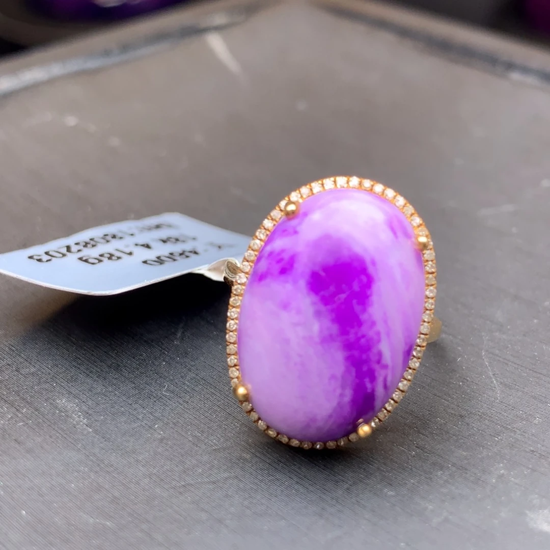 苏纪石（舒俱来）18K金镶嵌戒指