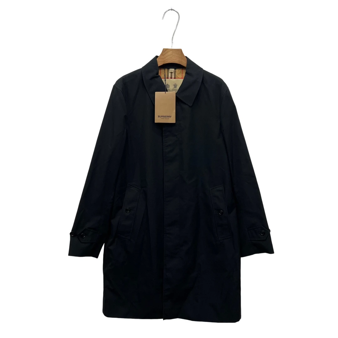 未使用 BURBERRY/博柏利 黑色单排扣风衣 46码/全新/公价7800