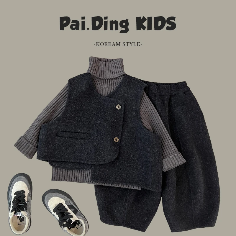 【小饭团】春装儿童韩版洋气休闲韩版奢定套装两件套HBB6707