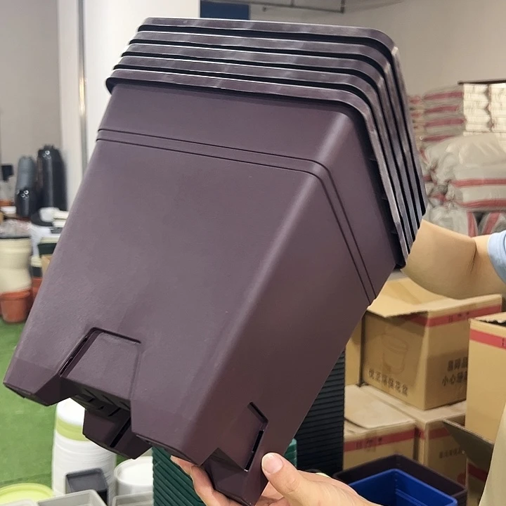 方形口26高28紫砂无托5个