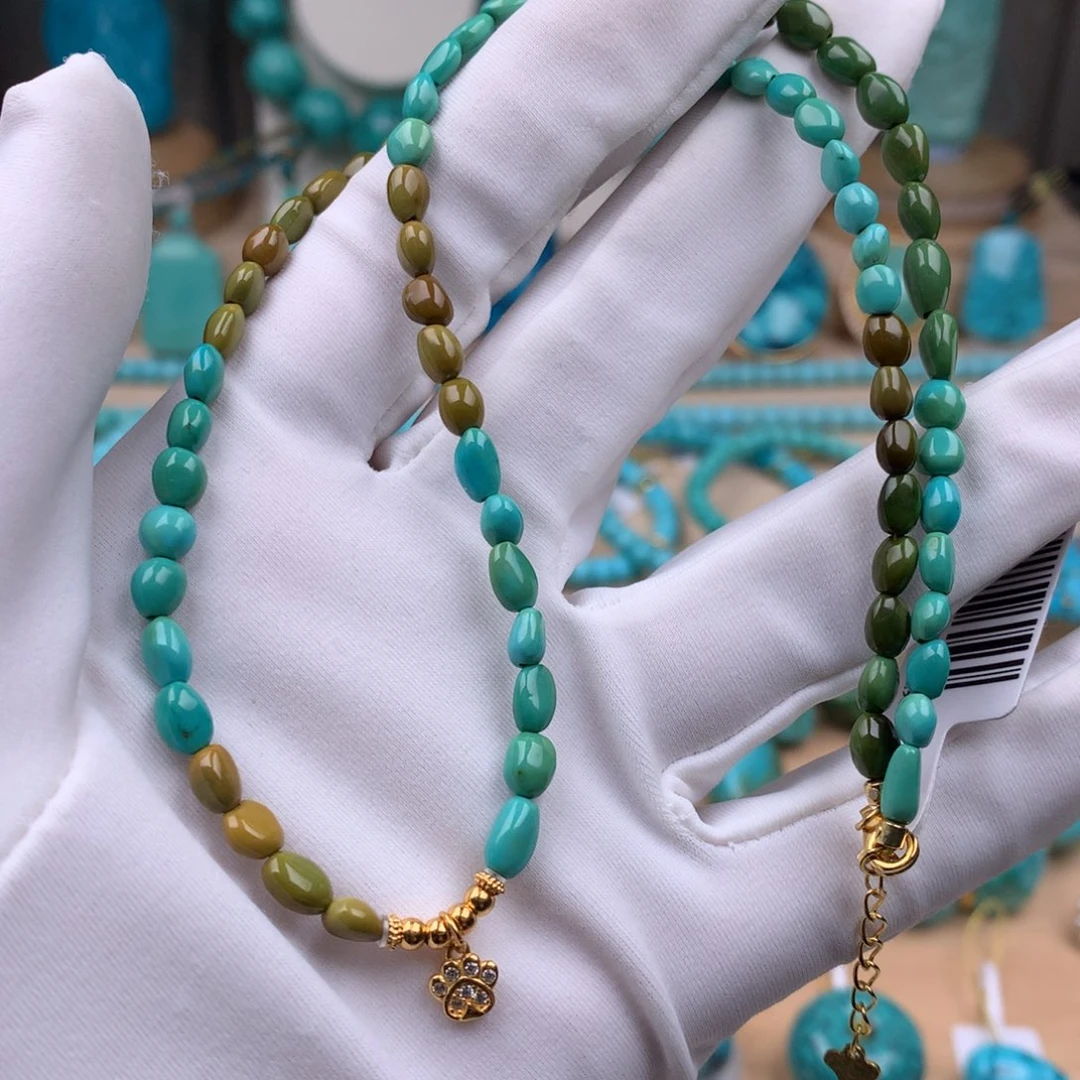 绿松石银S925镶嵌珠宝奇石