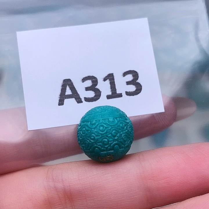 绿松石未镶嵌高瓷高色