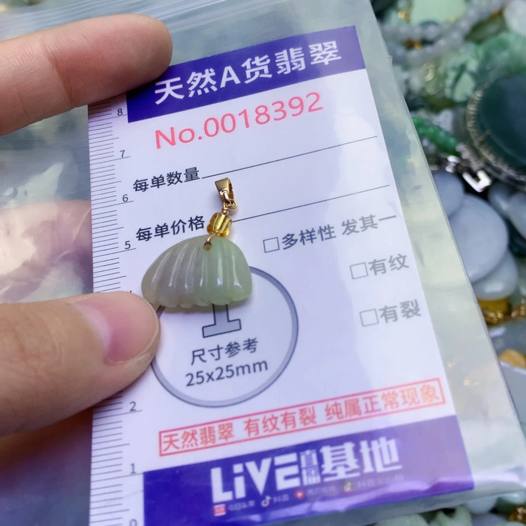翡翠未镶嵌吊坠(不含链)