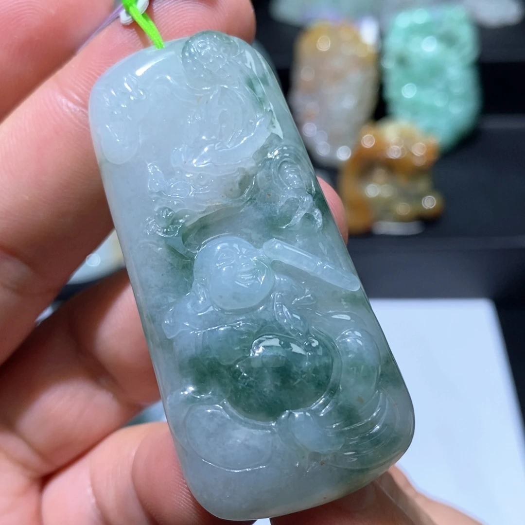 翡翠未镶嵌颈饰天然翡翠a货