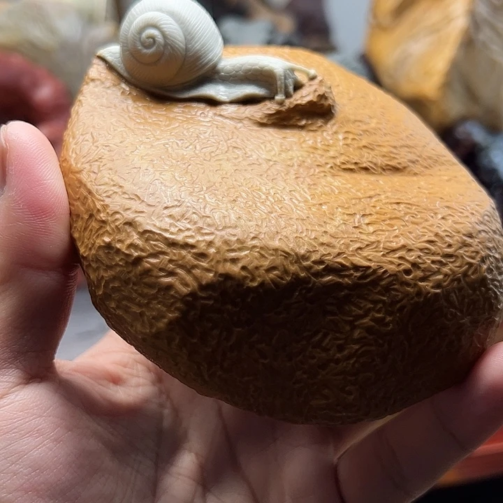 东北石松花石摆件