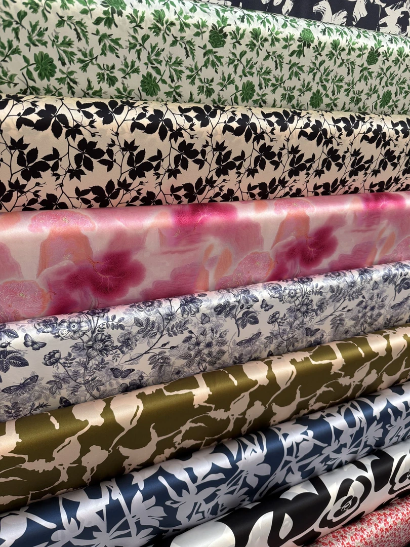 高端桑蚕丝面料真丝布料宽幅真丝弹力缎【不退不换/直播间选花色】