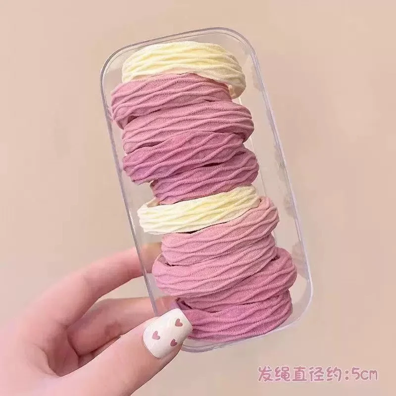 女日韩原创设计轻职风发圈发绳百搭茶色不伤发ins