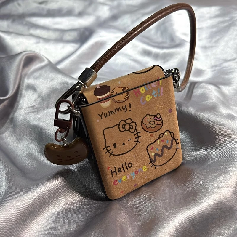 适用荣耀MagicVFlip2手机壳折叠屏秋冬甜品咖啡kt猫全包女保护套