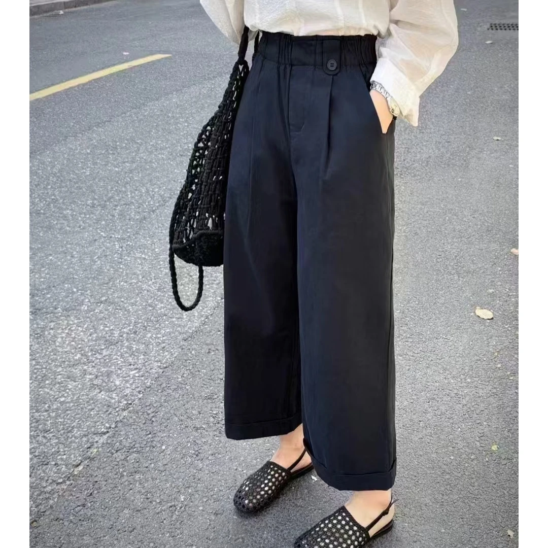 【珊珊服饰】夏季薄款休闲九分花苞裤显瘦百搭