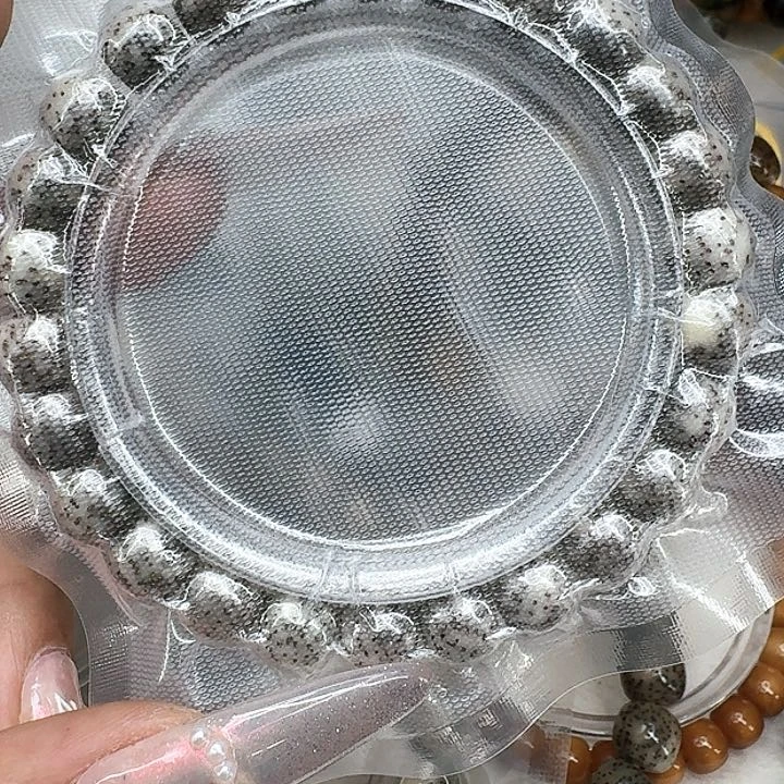 星月菩提手串386尽头卡姿兰黑灰星月菩提98桶单圈