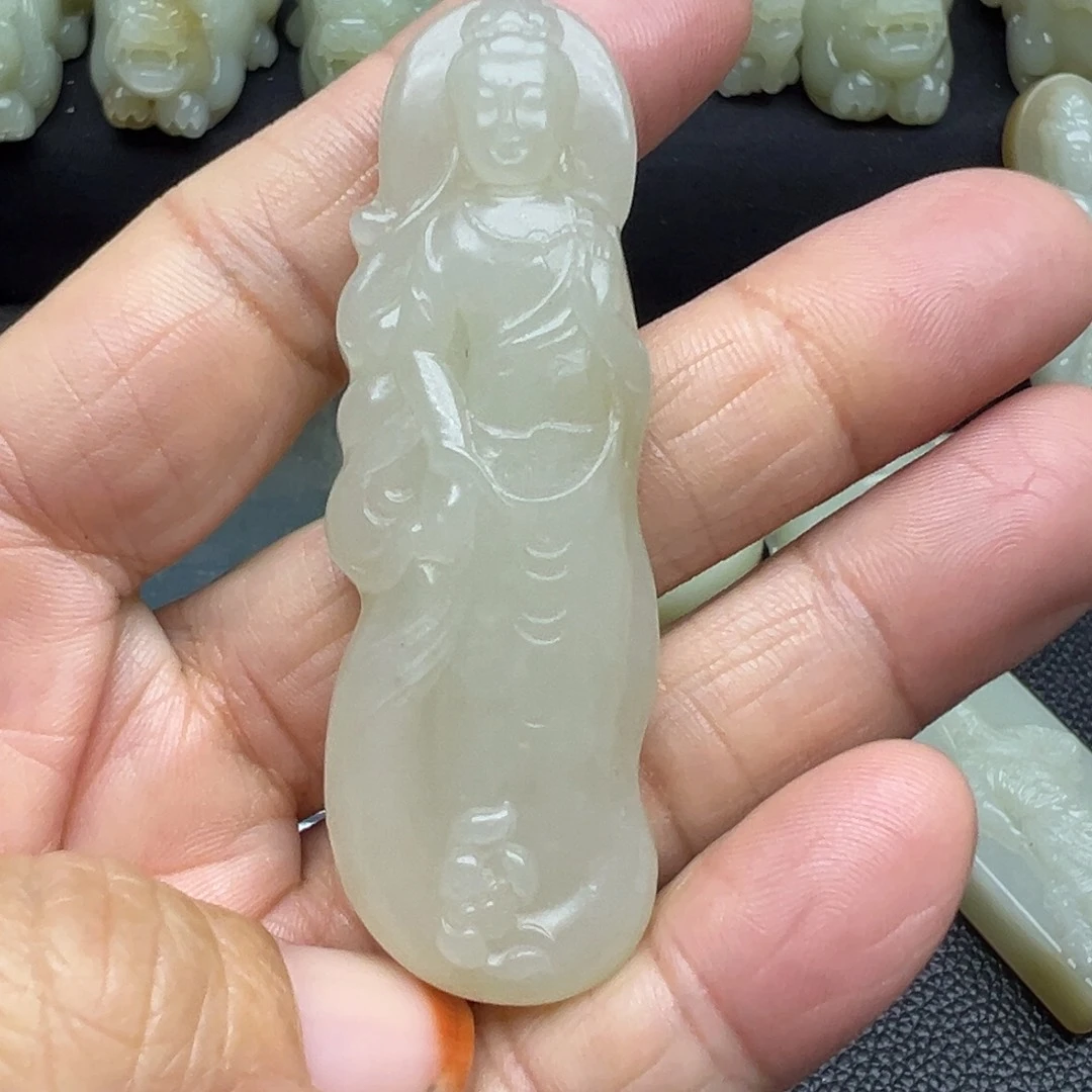 和田玉（糖玉）未镶嵌吊坠(不含链)