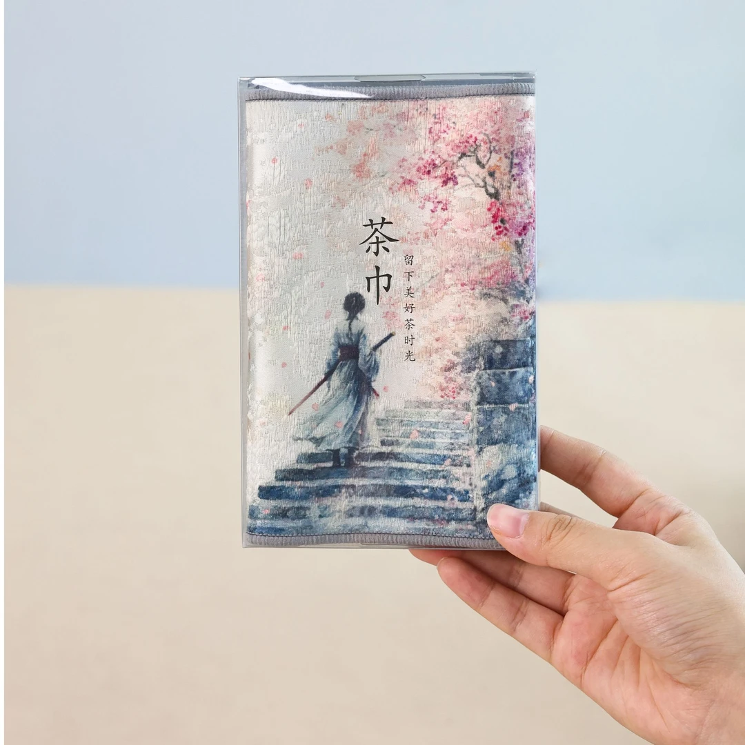 （直播间）复古风吸水茶巾养壶巾加厚中国风茶布茶杯垫茶布不掉毛