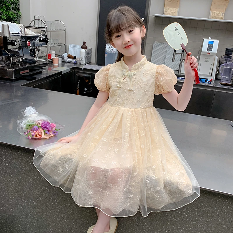 女童夏装连衣裙2025新款儿童夏季国风汉服裙子中式女孩夏款公主裙