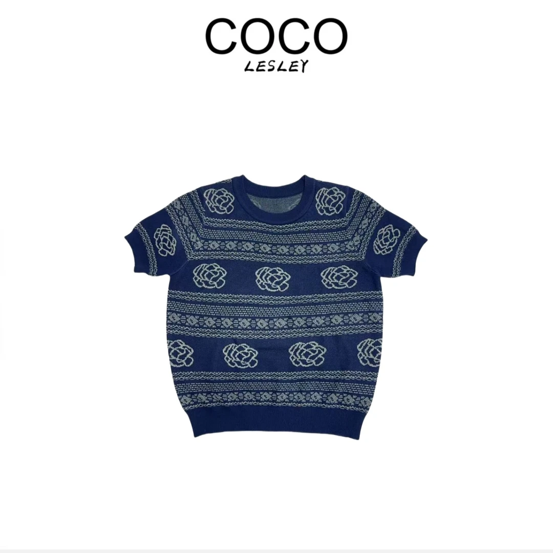 【COCO LESLEY】2025夏季新款韩版大码时尚气显瘦上衣X207