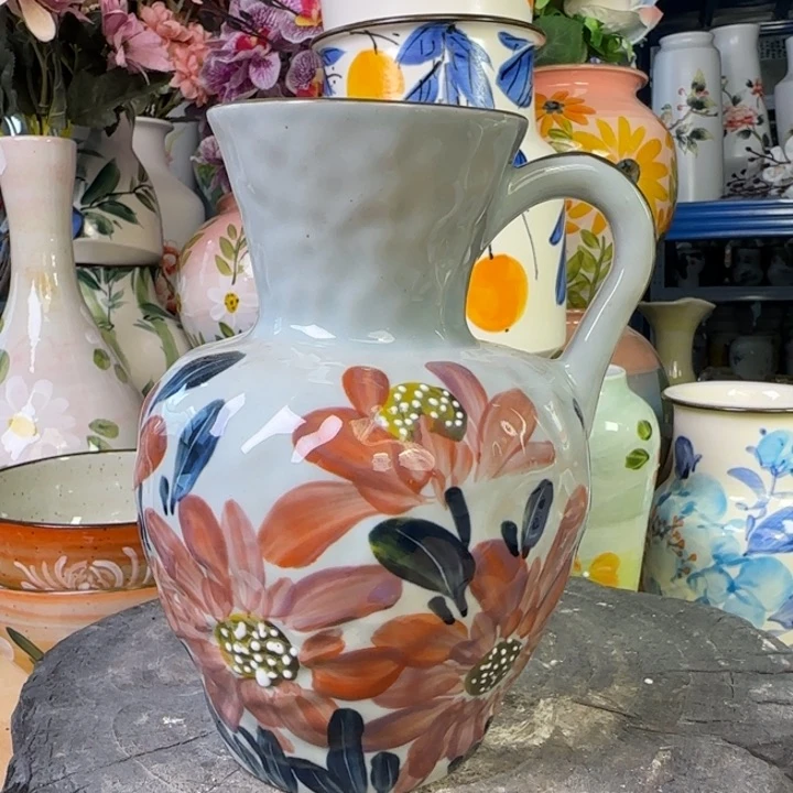 36景德镇釉下彩手绘花瓶