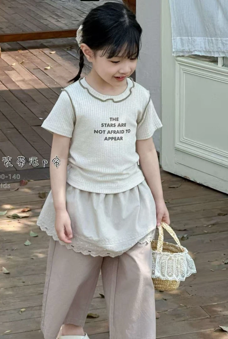 女童夏季屁帘三件套韩版百搭时尚