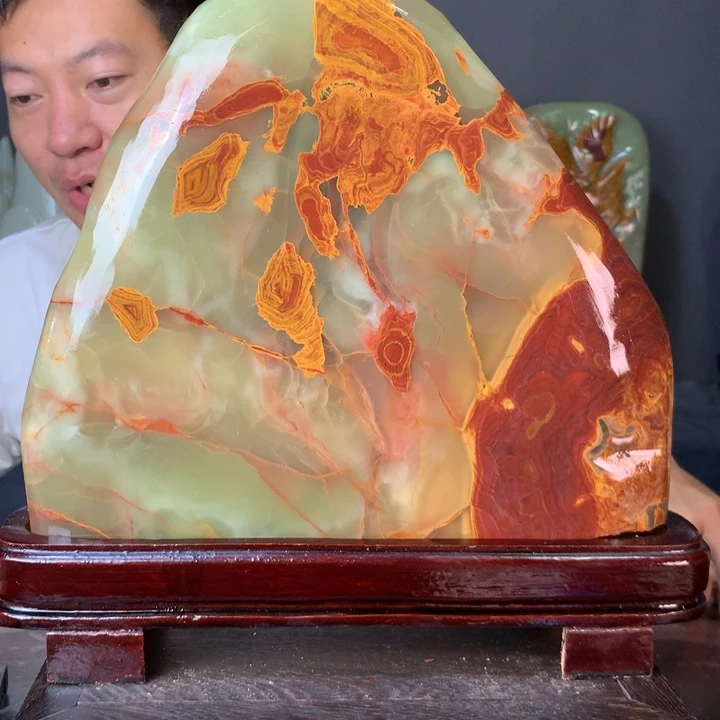 石材天然原石摆件