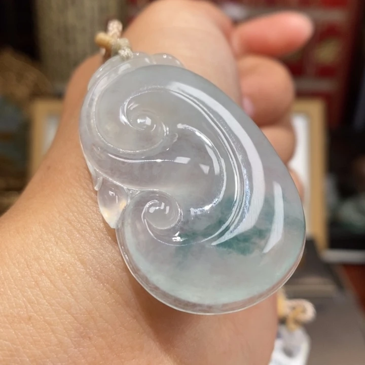【闪购商品】颈饰未镶嵌翡翠启*圈如意