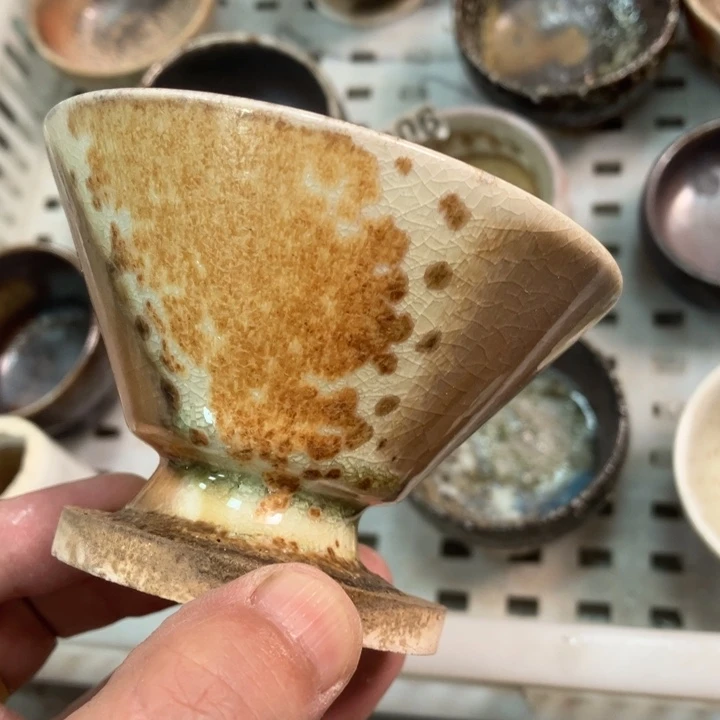 柴烧杯子宝瓶大放漏。