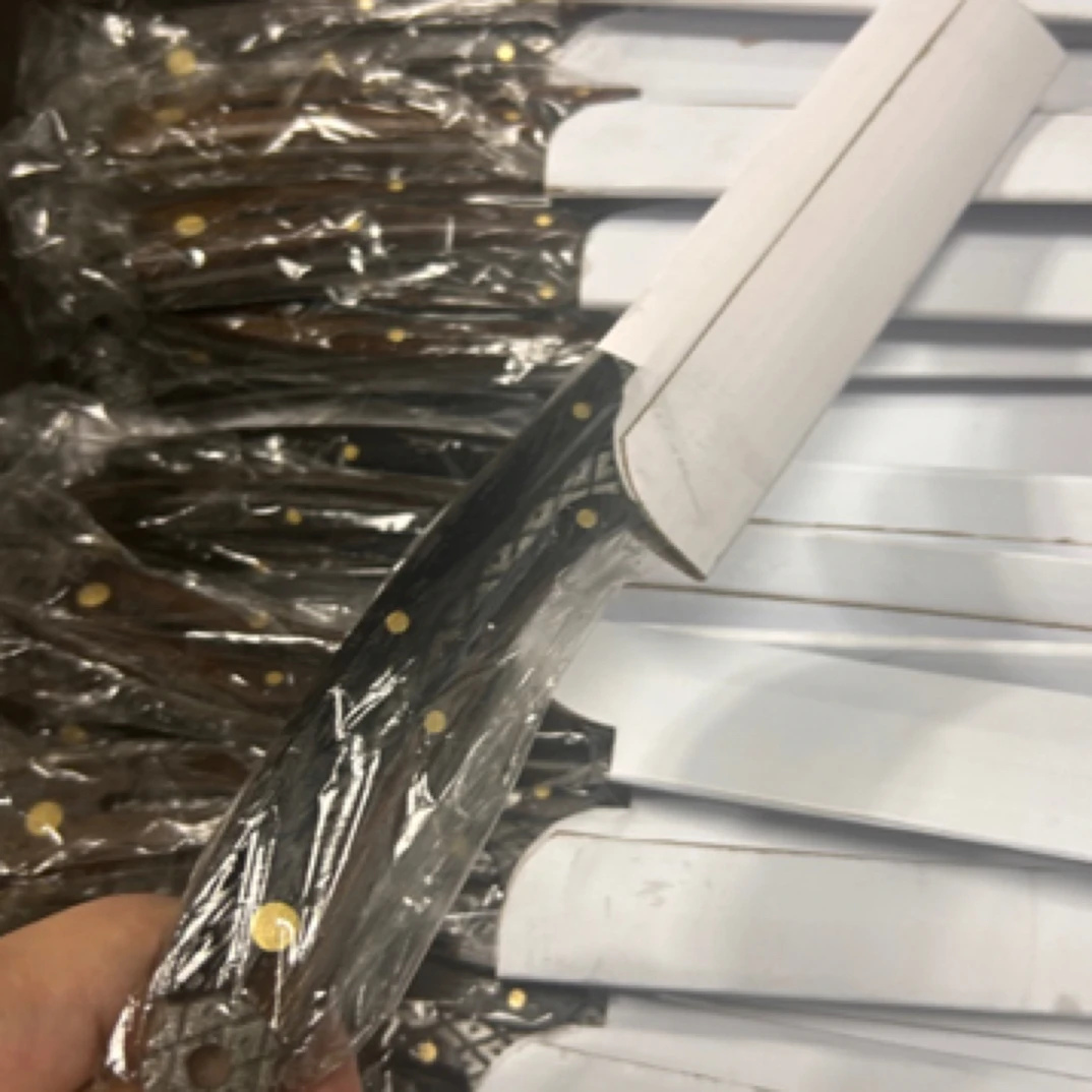 苍梧龙鳞屠宰刀宰羊刀手工锻打大马士革G10钢芯高硬度高锋利度