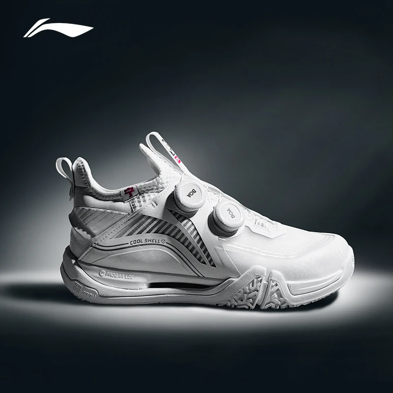 送3双袜】贴地飞行2max李宁羽毛球鞋旋钮款减震透气专业比赛运动鞋