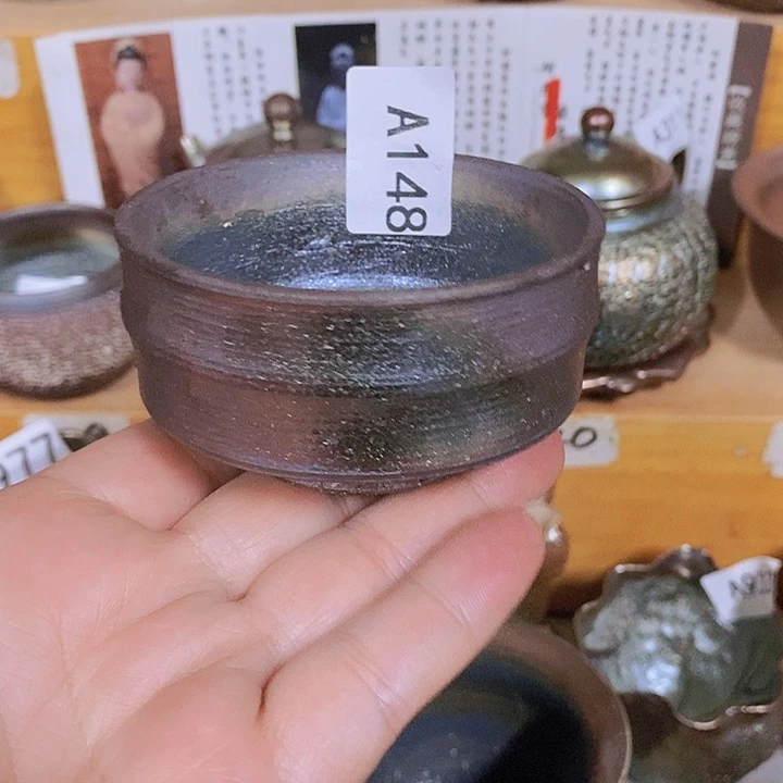 紫砂茶杯柴烧纯手工148