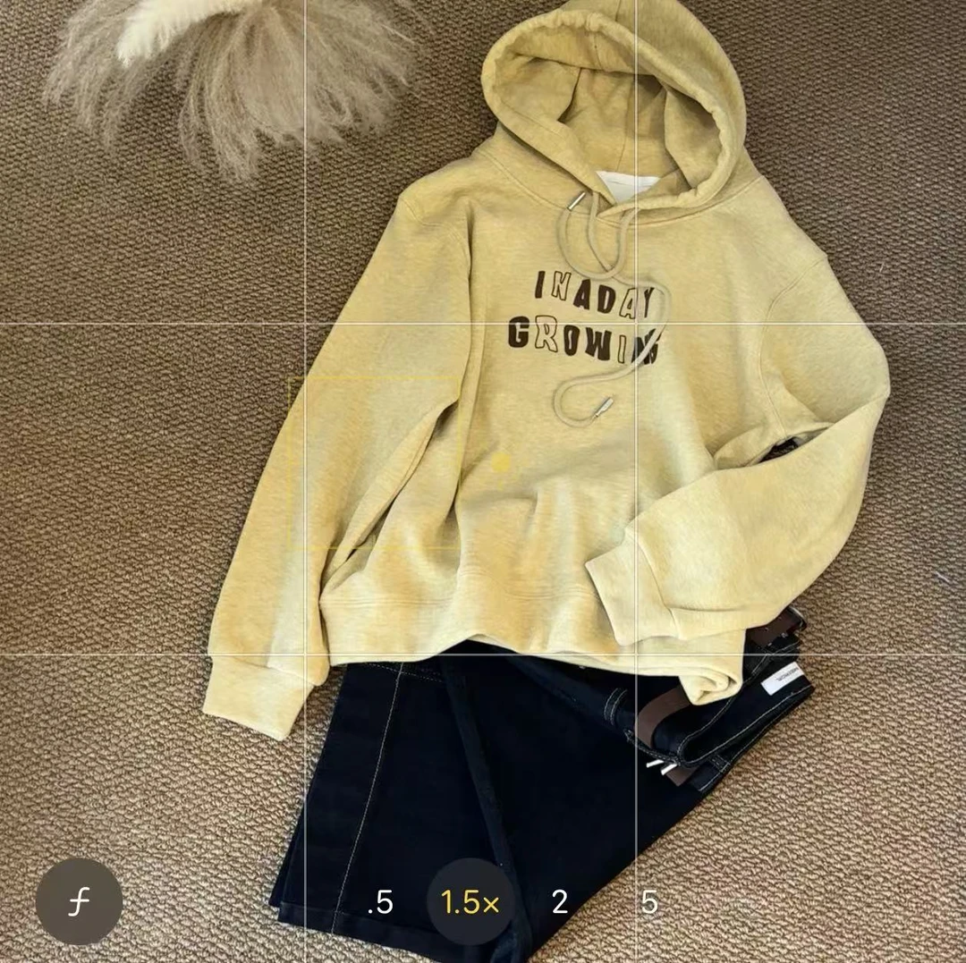 【阿婷家】66301新款上新韩系大版加绒字母卫衣