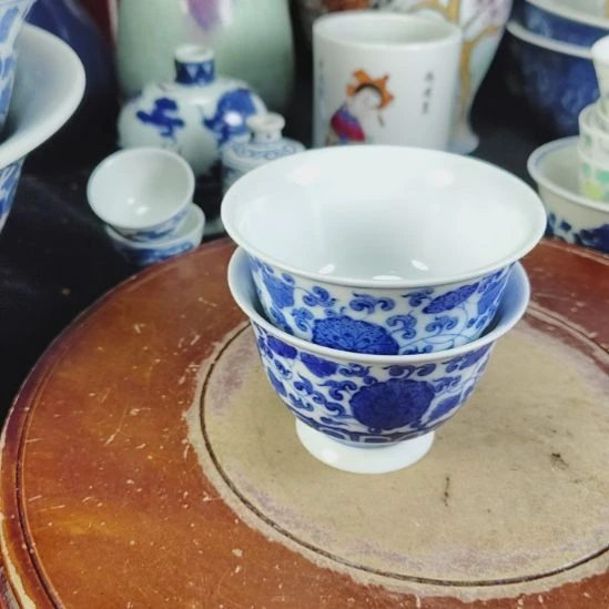 用***3茶盏全手工制作的瓷器，