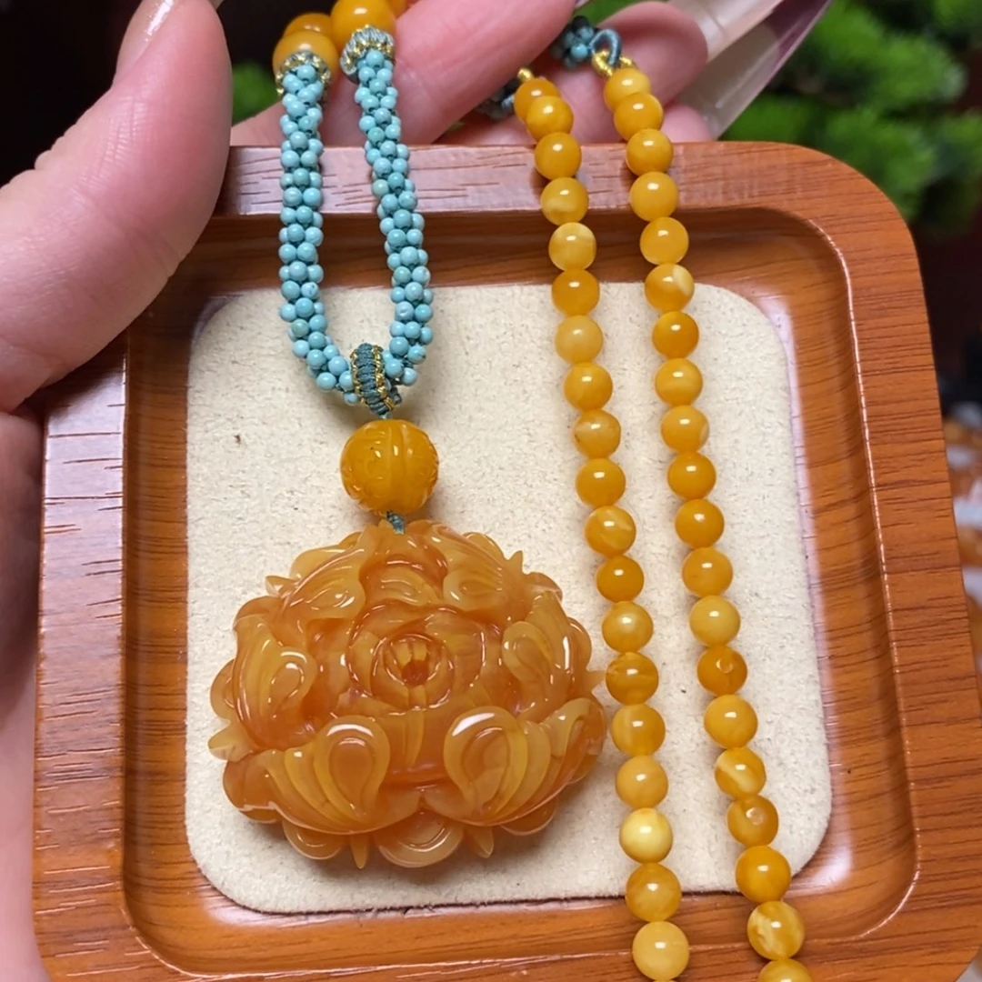 【闪购商品】蜜蜡颈饰未镶嵌项链