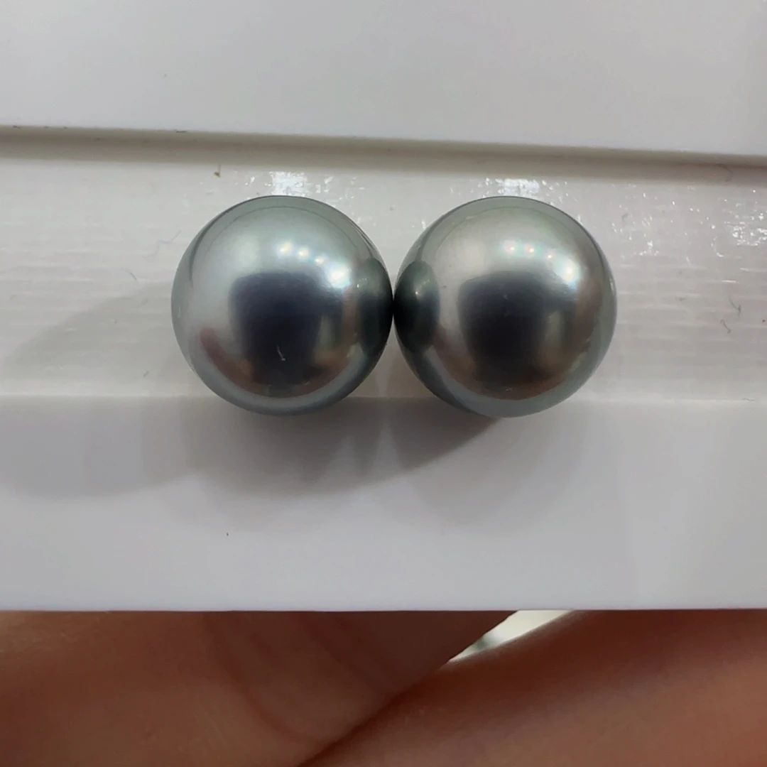 裸珠海水珍珠大溪地珍珠9.8-9.9