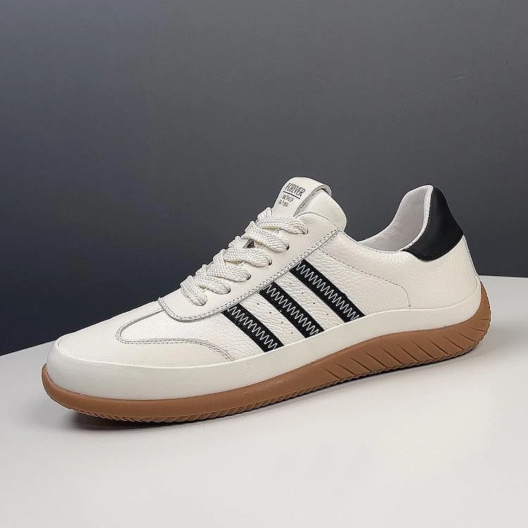 fashion【爱不释手】经典真皮小白鞋女士透气透气帆布星星透气鞋