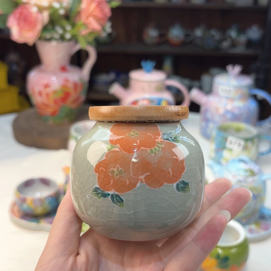 景德镇手绘高温釉下彩陶瓷茶具
