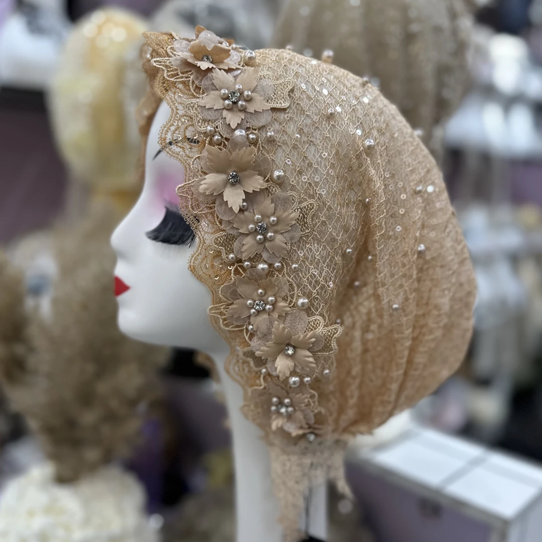 基础百搭花环纱巾