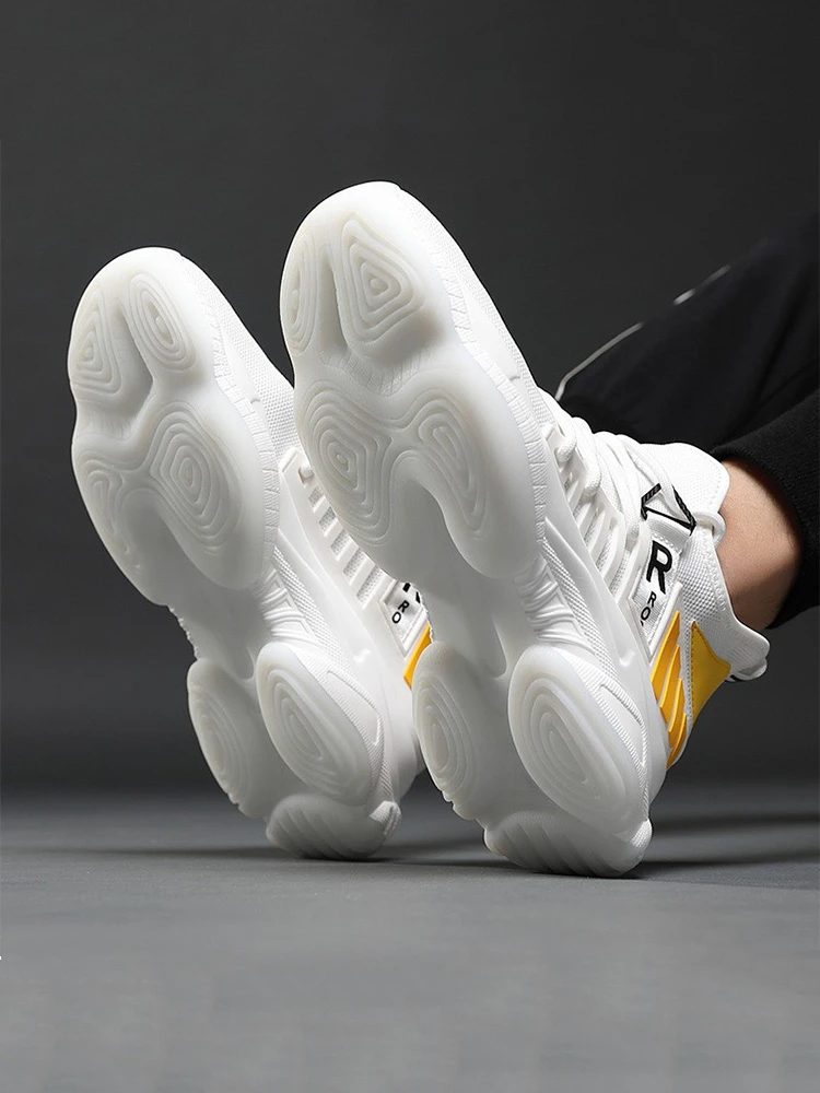 2025新款男士特大码网面老爹鞋加肥加大号休闲跑步运动旅游鞋潮流