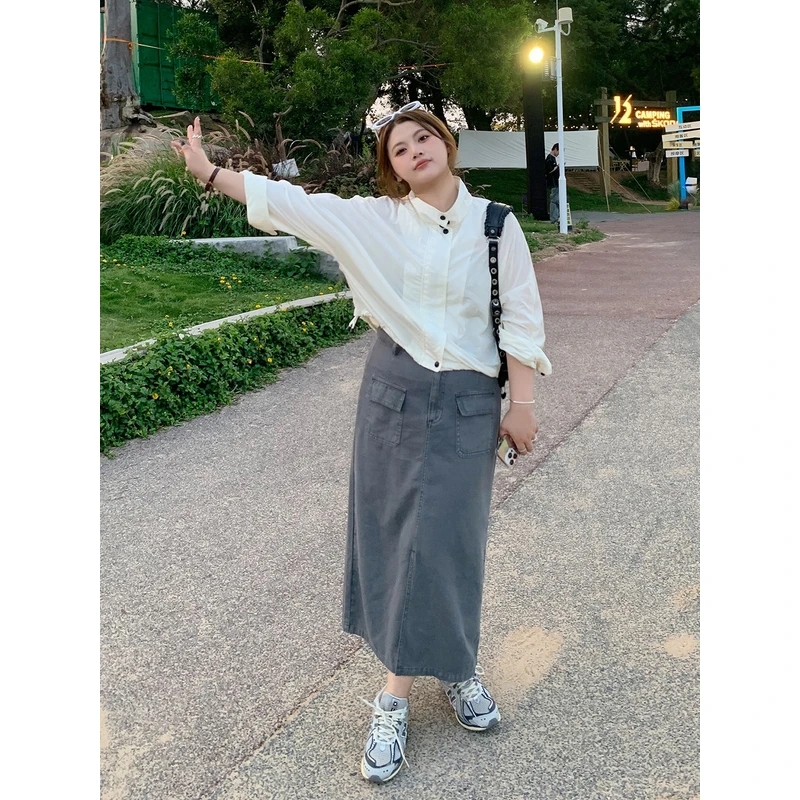 【ALINDM年终大清仓】胖mm立领防晒衣薄款宽松200斤休闲外套AS24760