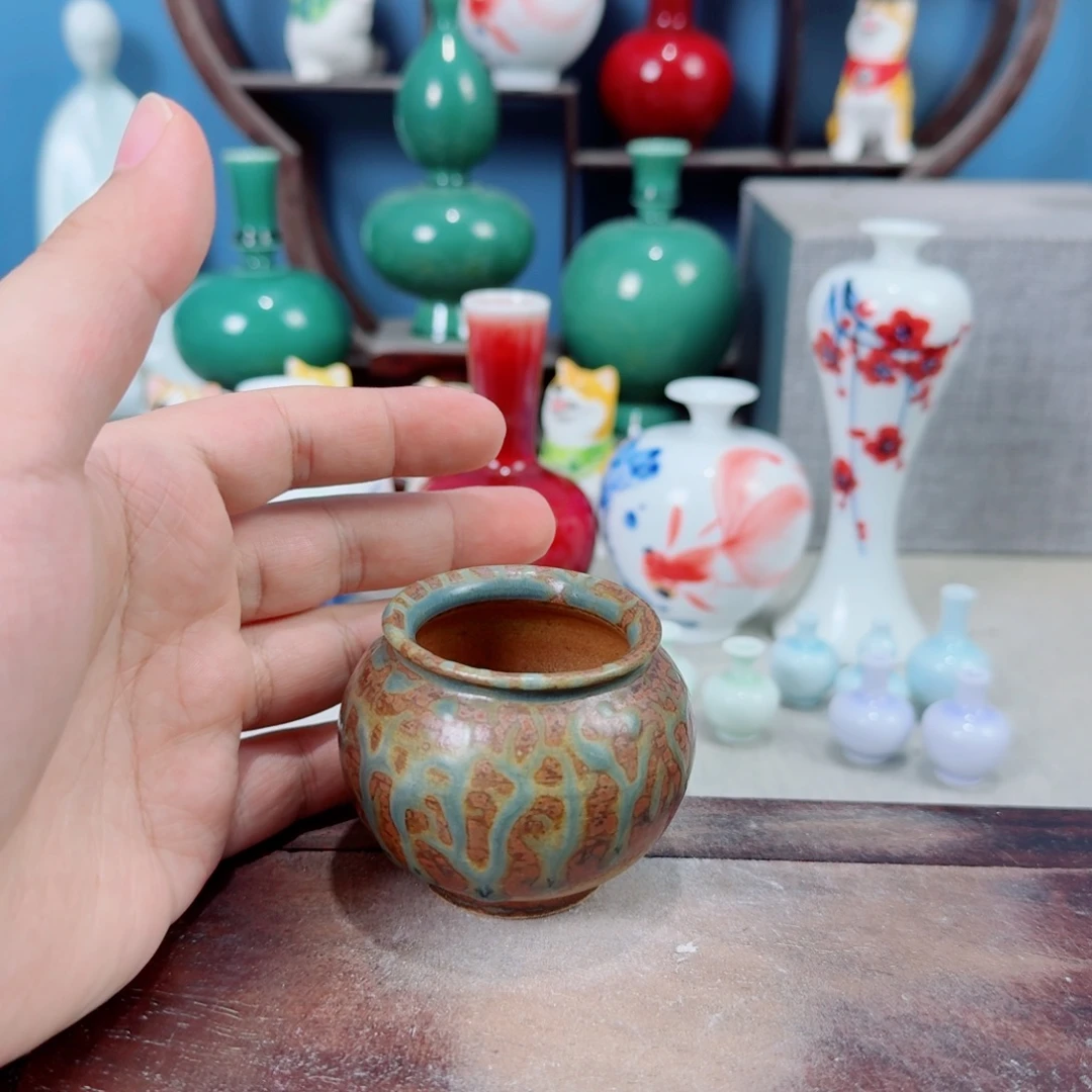 陶瓷手工小花器摆件