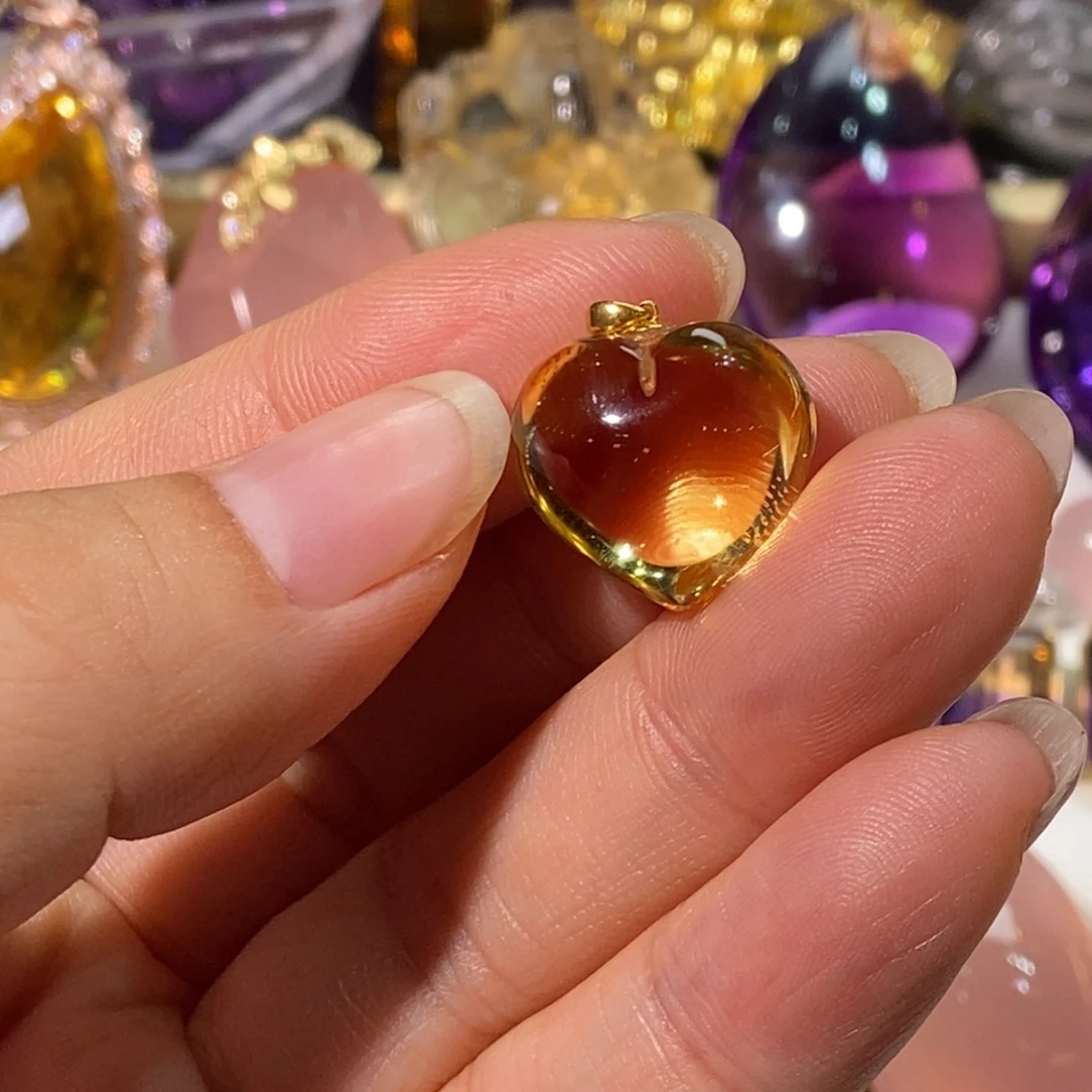 颈饰水晶18K金镶嵌