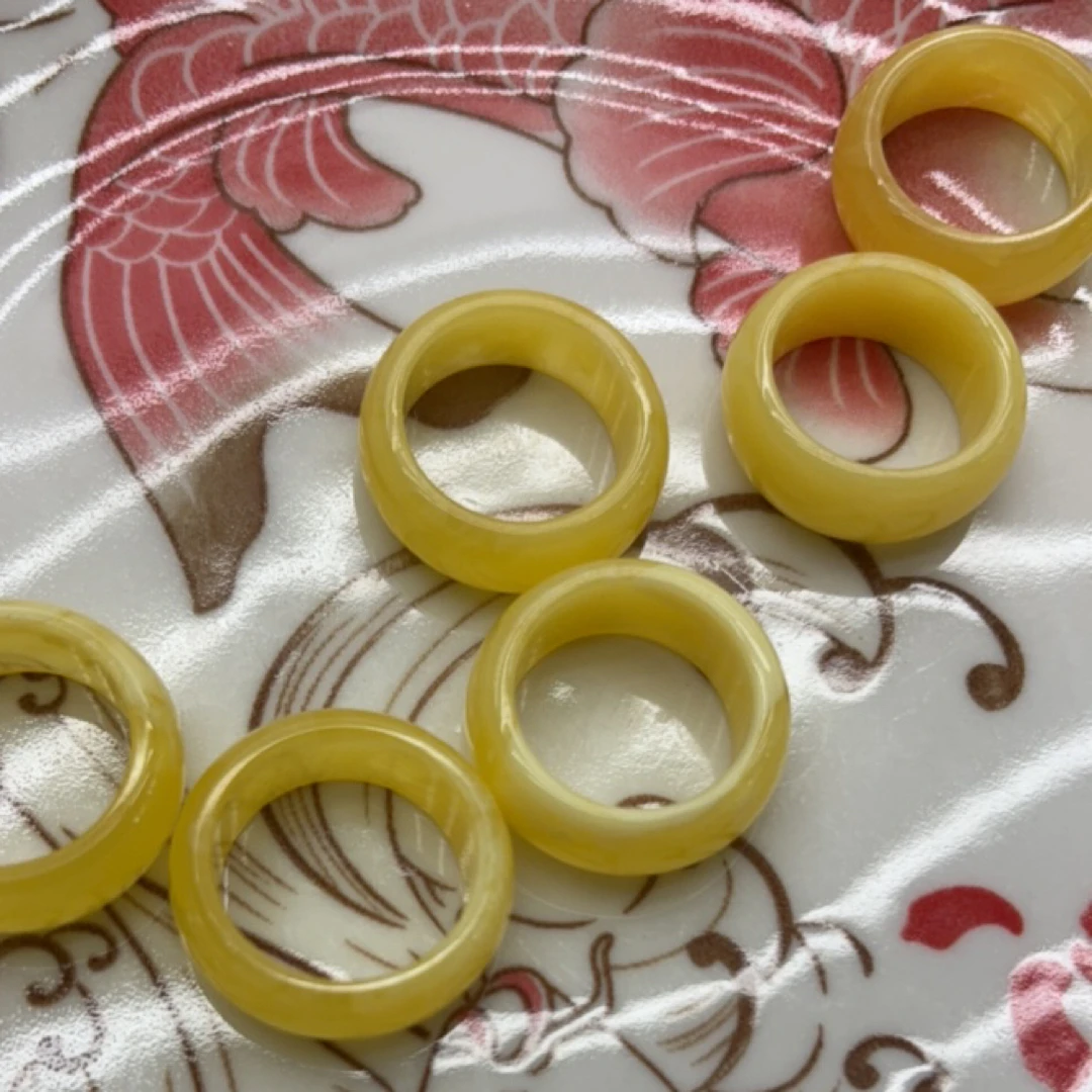 W47琥珀蜜蜡戒圈