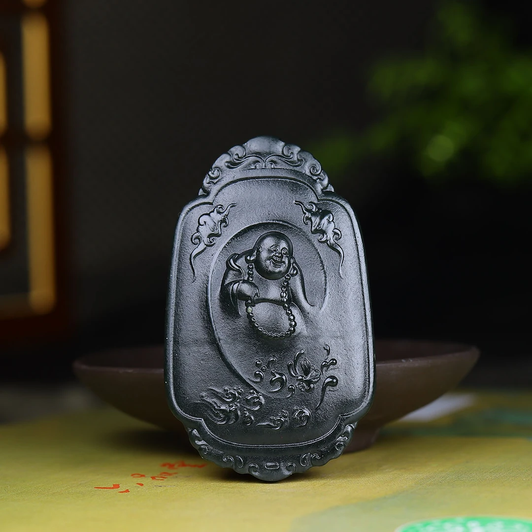 92666和田玉青玉佛公