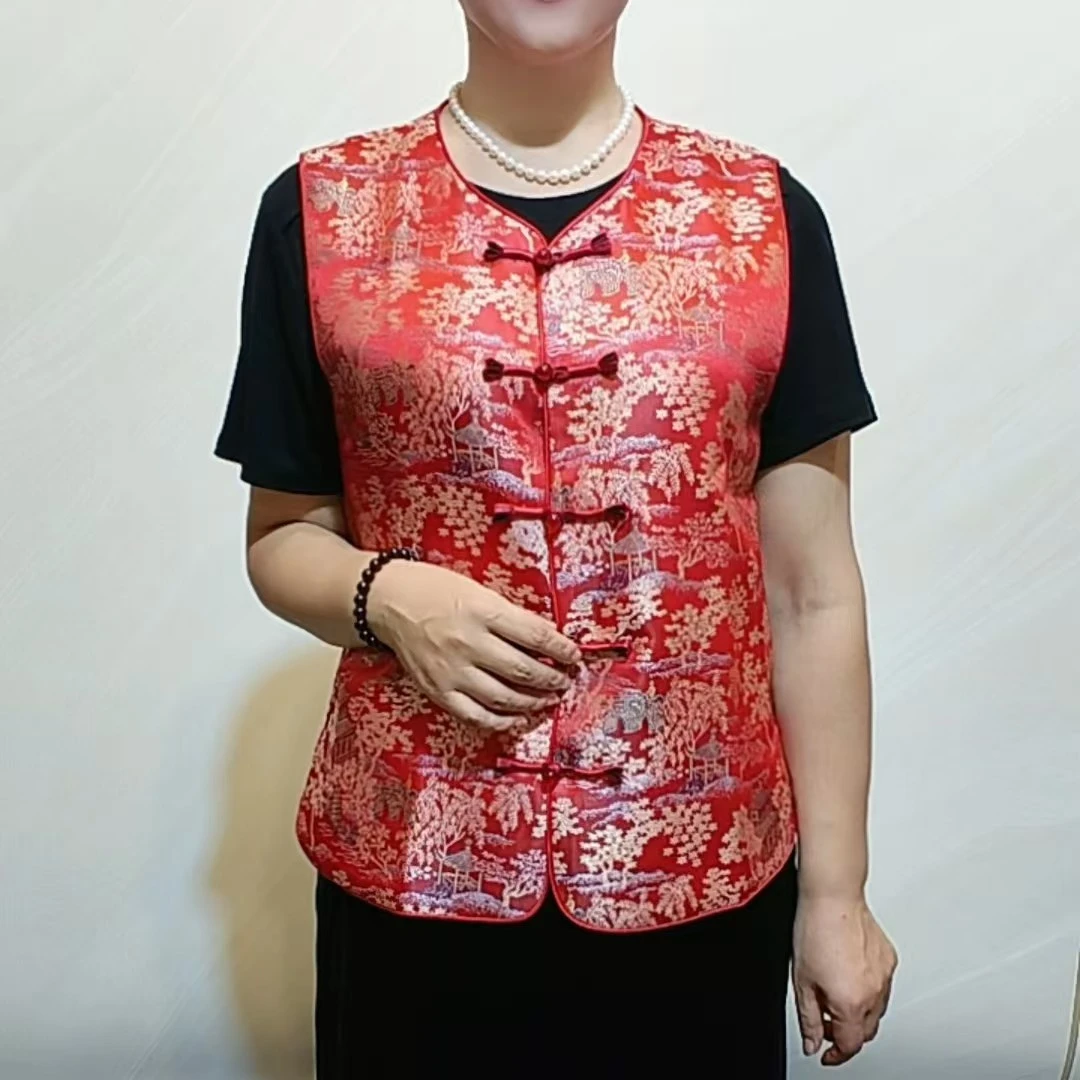 1021#新中式加棉马甲