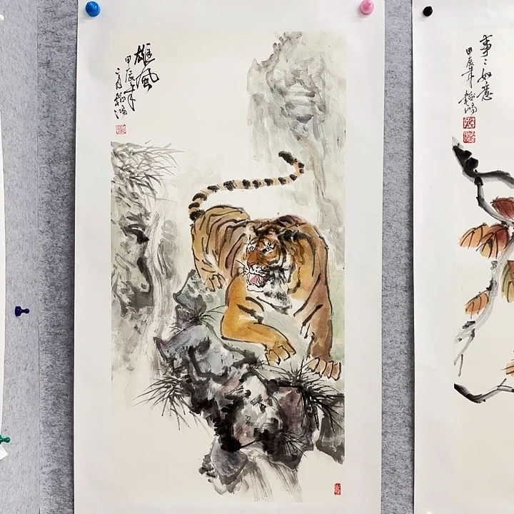 国画花鸟的翅膀和羽毛的羽毛