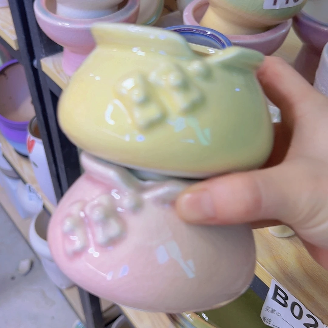 陶瓷花盆当场满12包邮