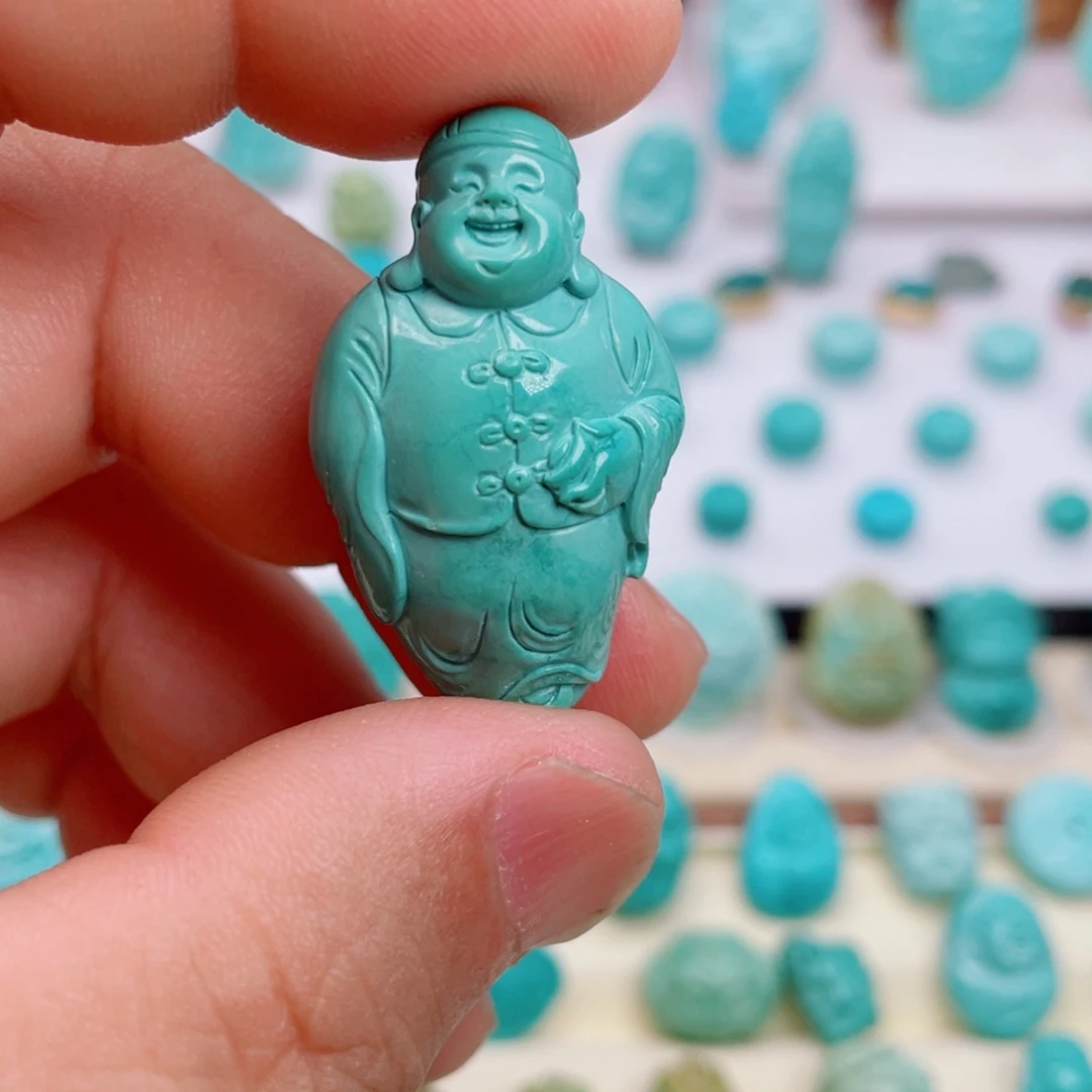 绿松石未镶嵌吊坠(不含链)小财主