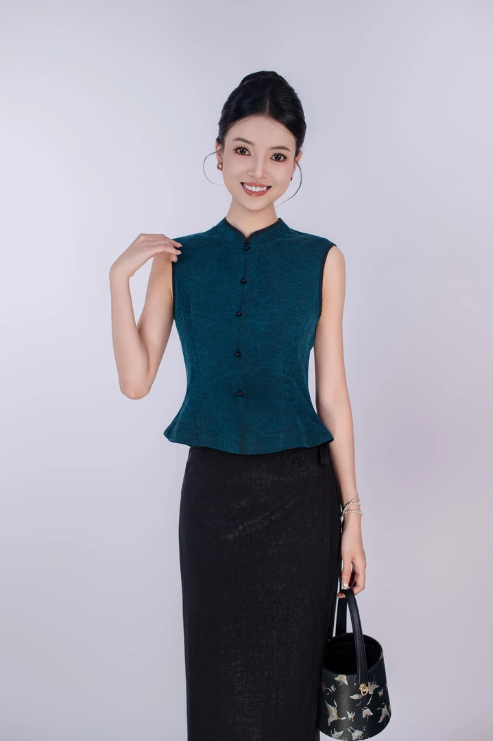 【双11反季清仓】玉家人正品100%桑蚕丝龟裂纹上衣福利款现货勐藏