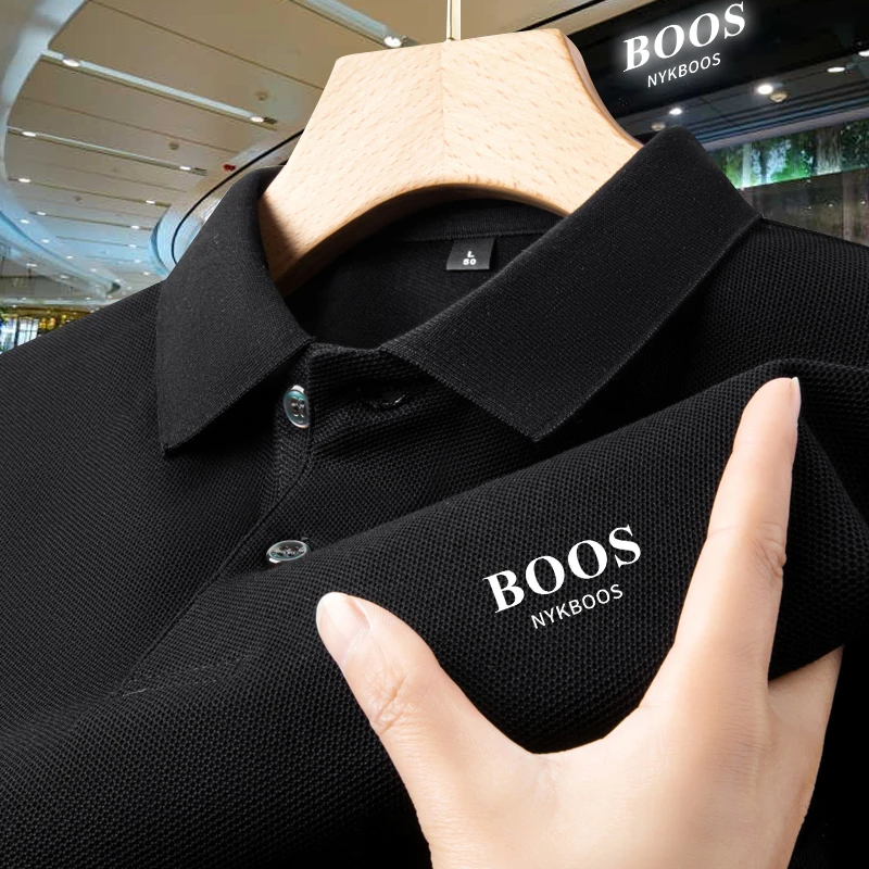 【总裁定制·港口尾货】美式轻奢翻领短袖大码T恤休闲百搭时尚POLO衫