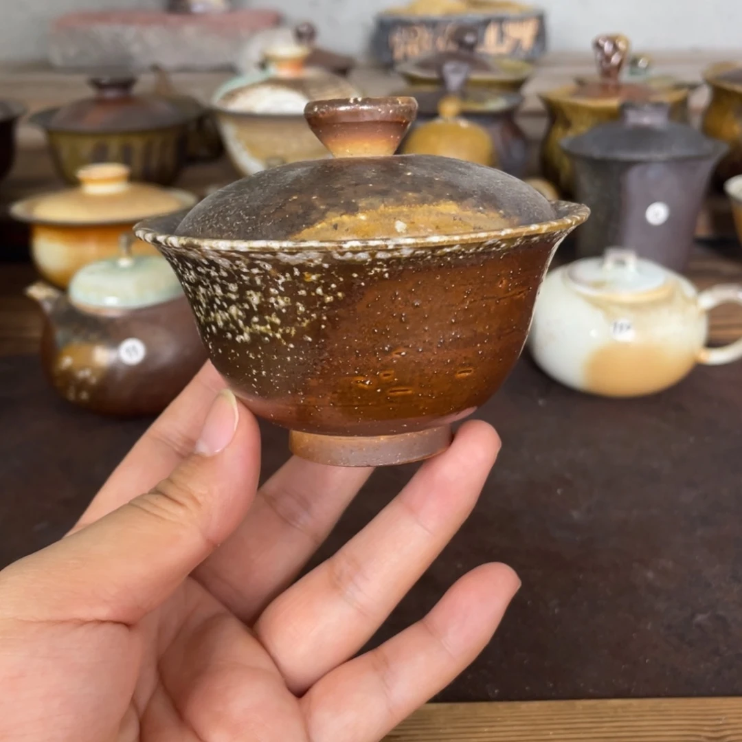 金珍珠小乔。  茶器柴烧