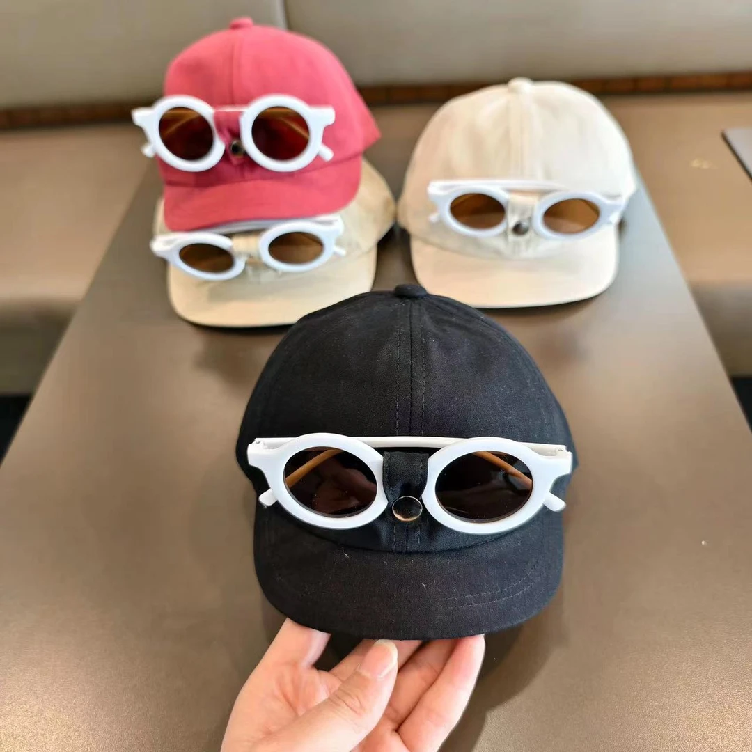 【5个月-15个月】2025春夏儿童棒球帽遮阳帽可拆卸眼镜百搭